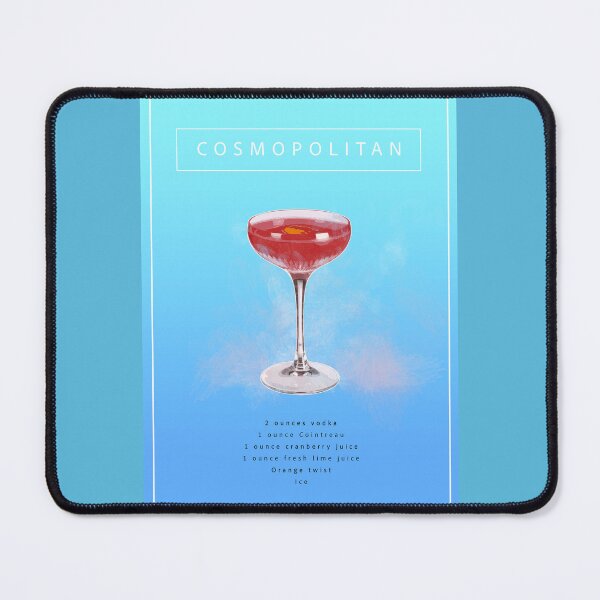 Item preview, Cosmopolitan Coctail Recipe in Blue designed and sold by FanitsaArt.