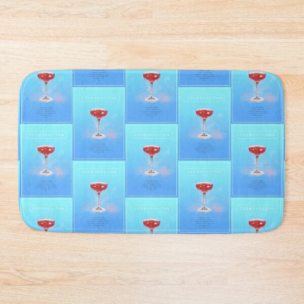 Item preview, Cosmopolitan Coctail Recipe in Blue designed and sold by FanitsaArt.