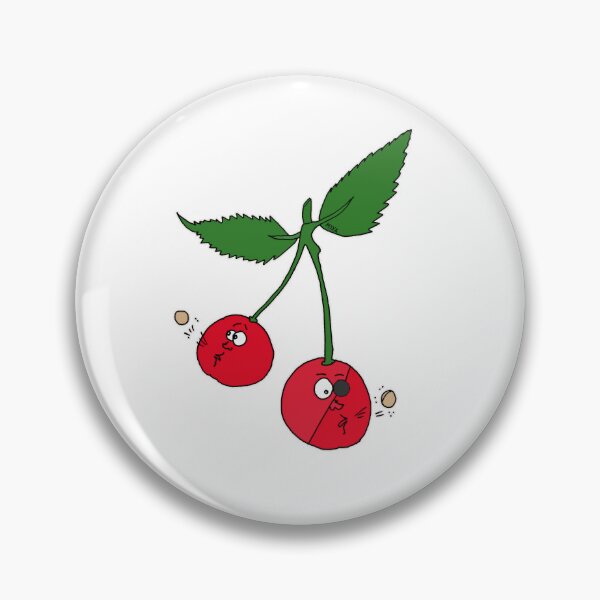 Item preview, Funny Cherries Spitting Seeds Cartoon – Cute Fruit Pirate Seed Spitting designed and sold by MyxaART.