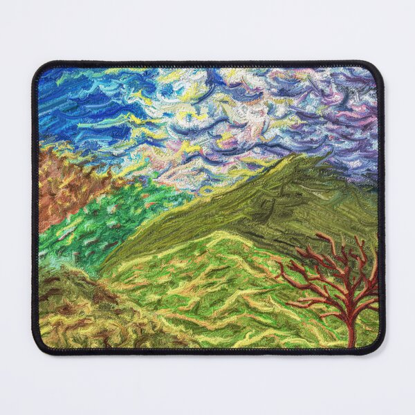 Item preview, Rolling Hills - Impasto Painting, Tormented Sky, Van Gogh Style designed and sold by Keltoi-art.