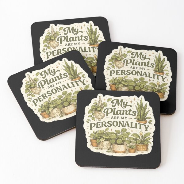 Item preview, My Plants Are My Personality Retro Houseplant Lover Vintage Plant Mom Design designed and sold by  BreedCraft Studio.