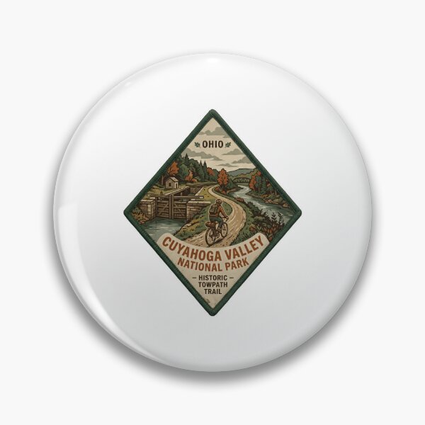 Item preview, Ohio Cuyahoga Valley National Park Historic Towpath Trail Bicycling Hiker Traveler designed and sold by Simsimah26Parks.
