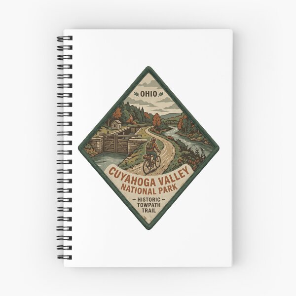 Item preview, Ohio Cuyahoga Valley National Park Historic Towpath Trail Bicycling Hiker Traveler designed and sold by Simsimah26Parks.