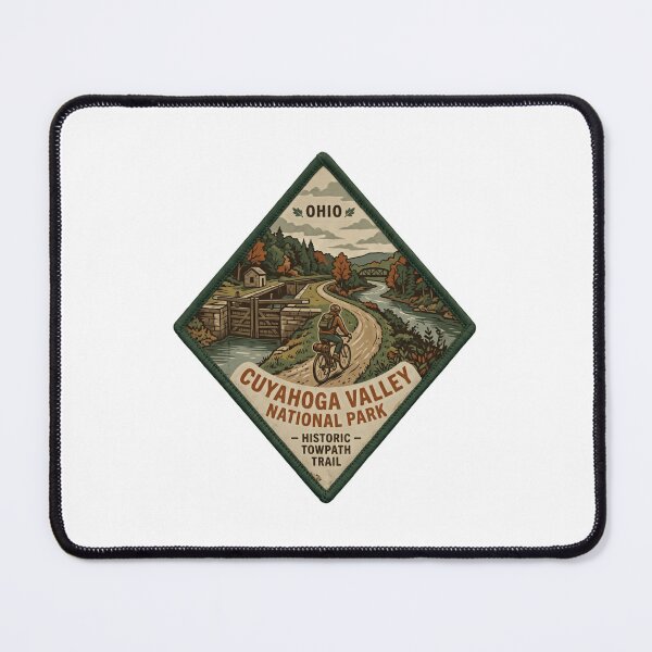 Item preview, Ohio Cuyahoga Valley National Park Historic Towpath Trail Bicycling Hiker Traveler designed and sold by Simsimah26Parks.