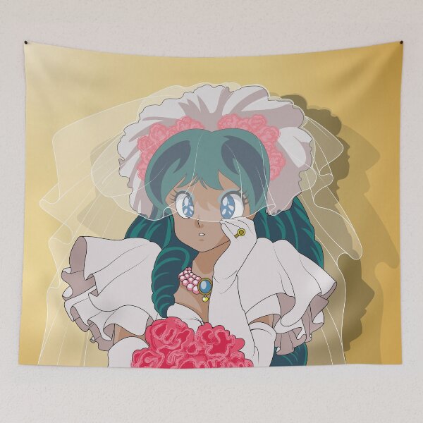 Item preview, Lum the Bride: 80s Retro Anime Style Illustration designed and sold by Keltoi-art.