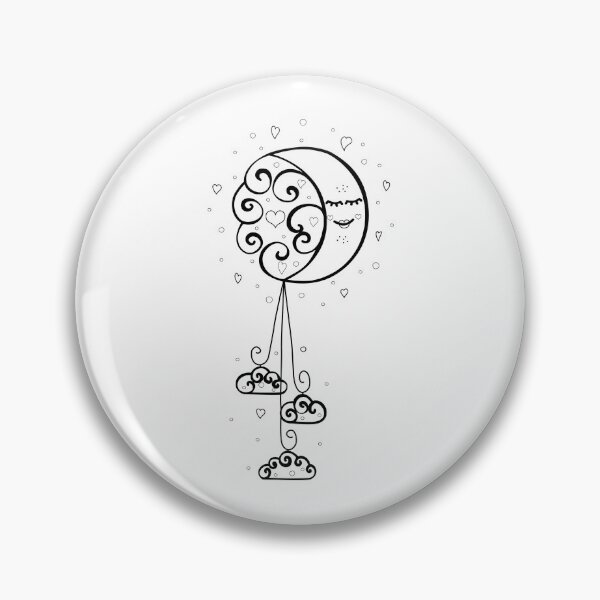 Item preview, Cute handdrawn doodle moon designed and sold by KosaUA.