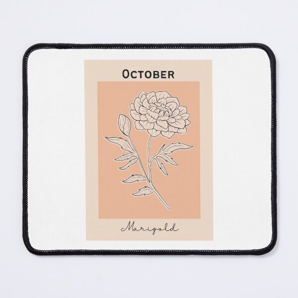 Item preview, Orange Marigold October Birth Flower Pretty Illustration designed and sold by winterpumpkin.