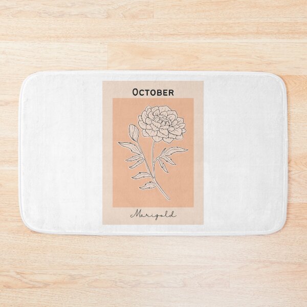 Item preview, Orange Marigold October Birth Flower Pretty Illustration designed and sold by winterpumpkin.