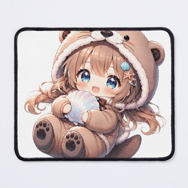 Item preview, Sea Otter Chibi Girl Floating Dreamily designed and sold by konkapo00.