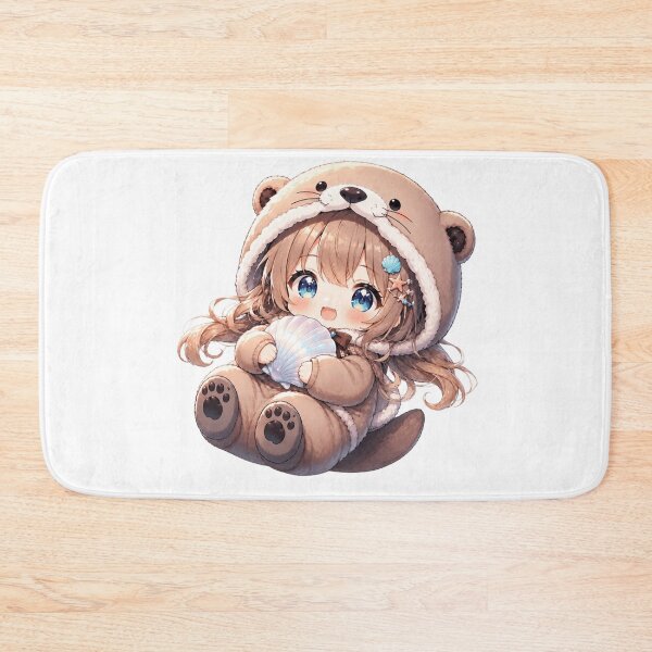 Item preview, Sea Otter Chibi Girl Floating Dreamily designed and sold by konkapo00.