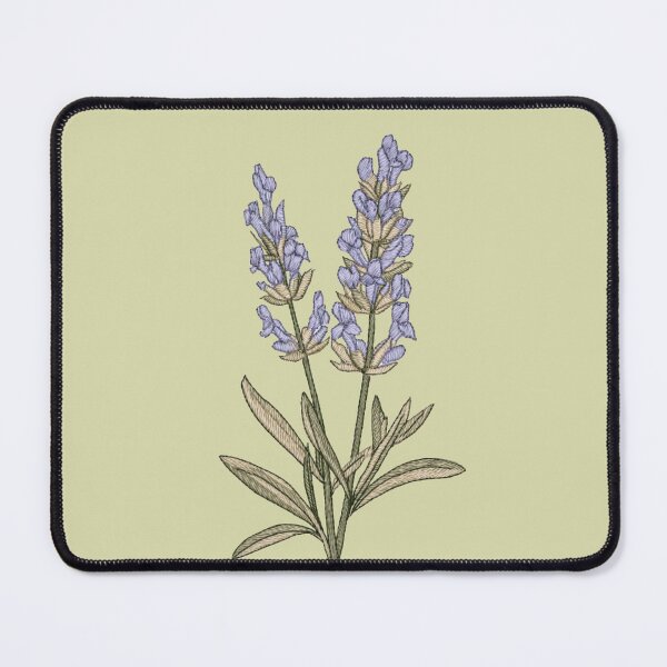 Item preview, Embroidered Lavender Botanical Art designed and sold by MegaNovaArt.