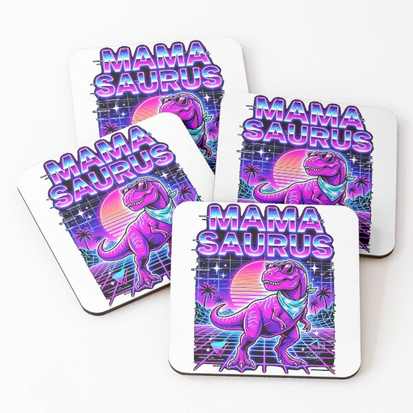 Item preview, Mamasaurus Retro Neon T-Rex Mom Dinosaur Funny Cool Mother's Day  designed and sold by graphixpolash.
