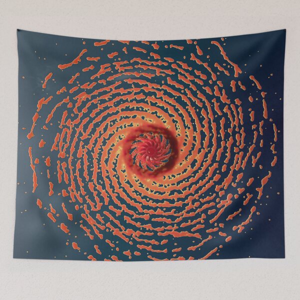 Item preview, Spiral Fire Vortex - Abstract 3D Art Orange Flames Swirl designed and sold by Keltoi-art.
