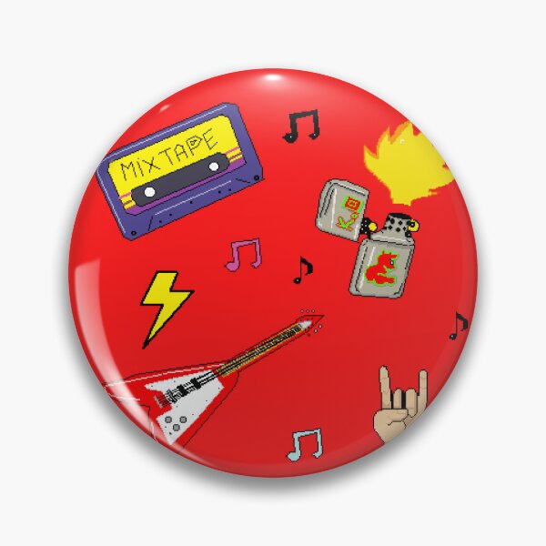 Item preview, Retro Rock N Roll Sticker Pack Pixel Art designed and sold by RetroRlx.