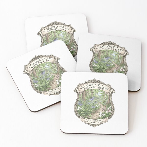 Item preview, Cuyahoga Valley National Park Ohio Est. 1974 Virginia Bluebells & Trillium National Park Enthusiast designed and sold by Simsimah26Parks.