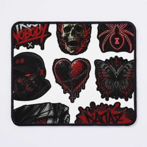 Item preview, Mystic Sticker Set – Love, Spider, Butterfly & One-Eyed Human Art designed and sold by PrintWavePro.
