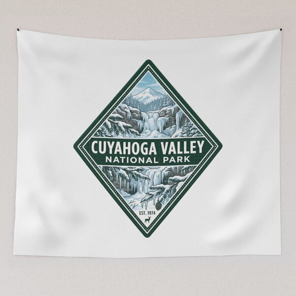 Item preview, Cuyahoga Valley National Park Winter Nature Hiking Explorer Est 1974 designed and sold by Simsimah26Parks.