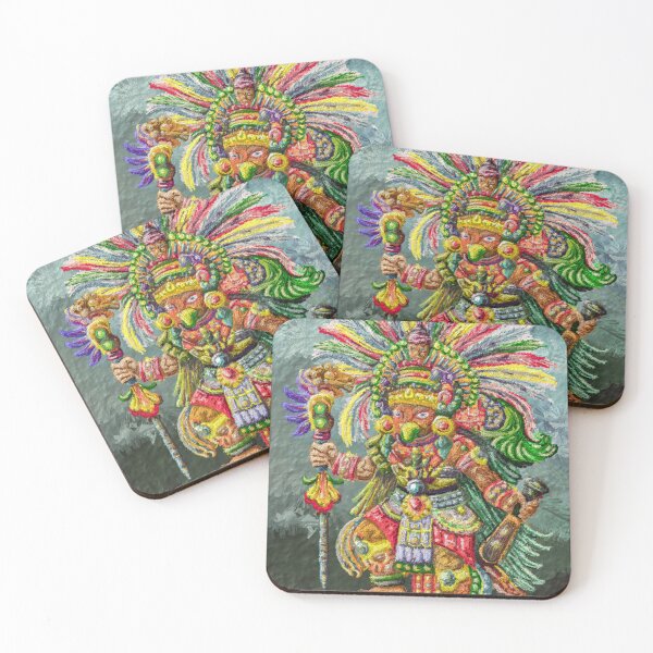 Item preview, Mythological Aztec Warrior Digital Painting designed and sold by Keltoi-art.