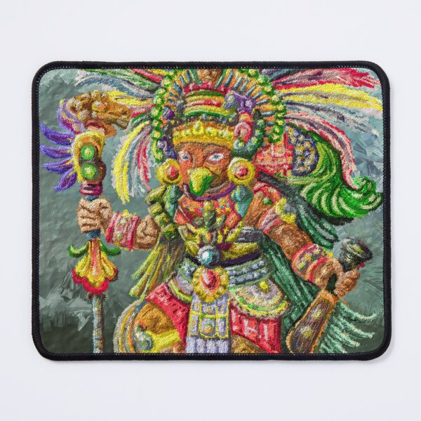 Item preview, Mythological Aztec Warrior Digital Painting designed and sold by Keltoi-art.