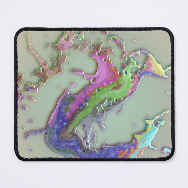 Item preview, Multicolor Liquid Glow - Psychedelic Fluid Abstract 3D Art designed and sold by Keltoi-art.