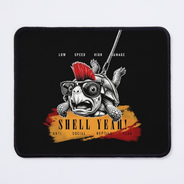 Item preview, SHELL YEAH! No.2: LOW SPEED HIGH DAMAGE Punk Turtle Anti Social Reptile Club designed and sold by NO BEAVER NO PUNK.