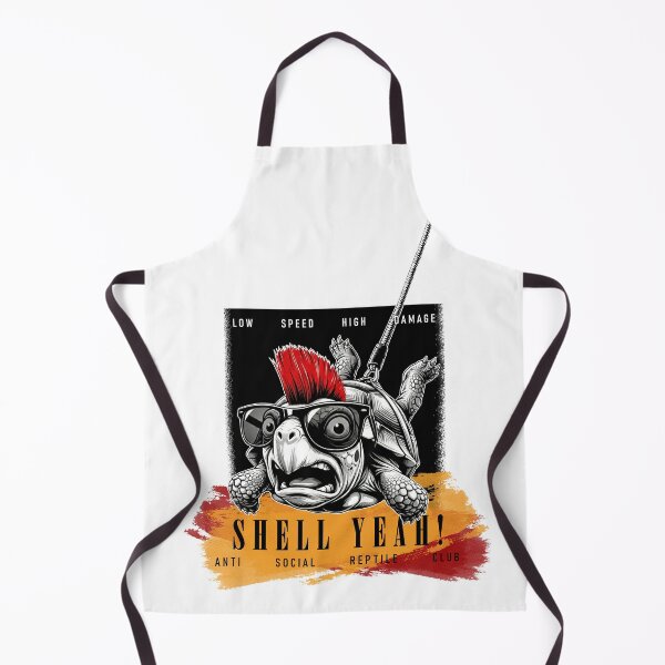 Item preview, SHELL YEAH! No.2: LOW SPEED HIGH DAMAGE Punk Turtle Anti Social Reptile Club designed and sold by NO BEAVER NO PUNK.