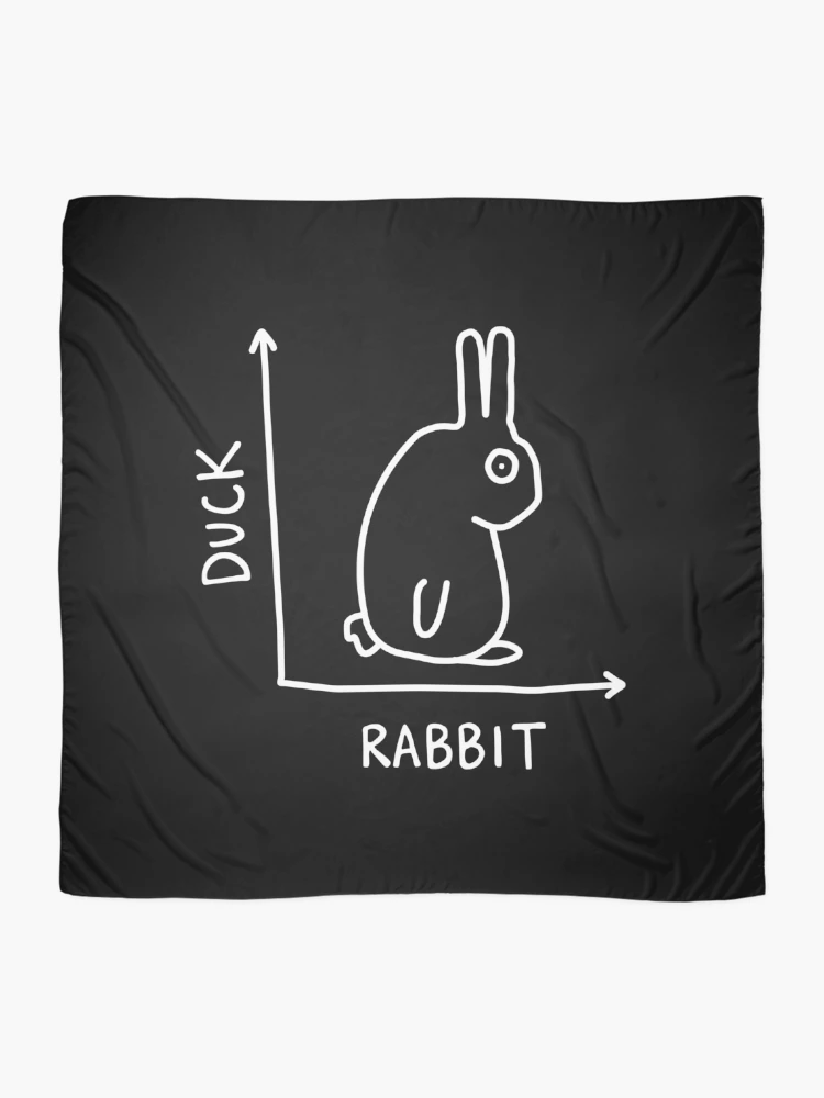 Thumbnail 2 of 3, Scarf, Science Nerd Duck Rabbit Physics Math designed and sold by NQArtist.