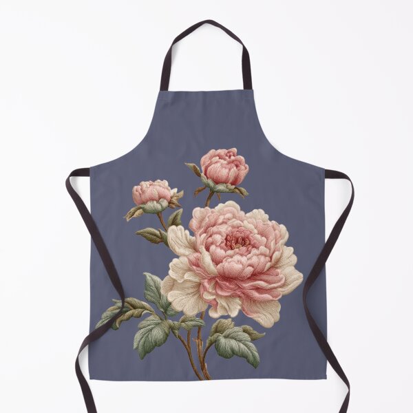 Item preview, Embroidered Pink Peony Blossom designed and sold by MegaNovaArt.