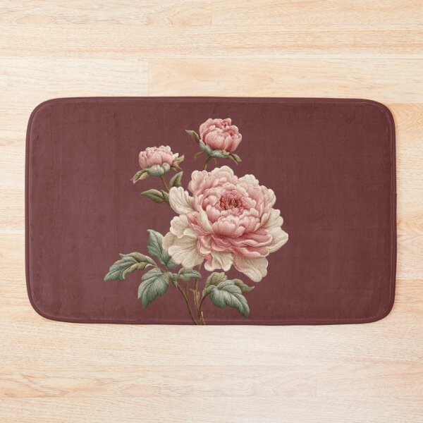 Item preview, Embroidered Pink Peony Blossom designed and sold by MegaNovaArt.