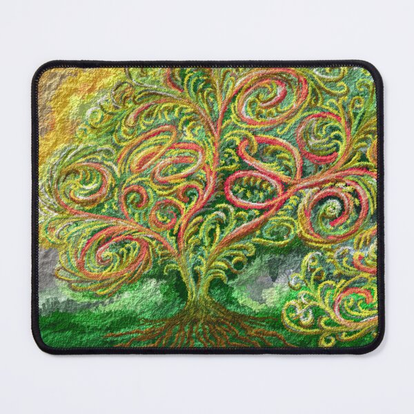Item preview, Tree of Life Golden Spirals - Digital Painting Sacred Symbol designed and sold by Keltoi-art.