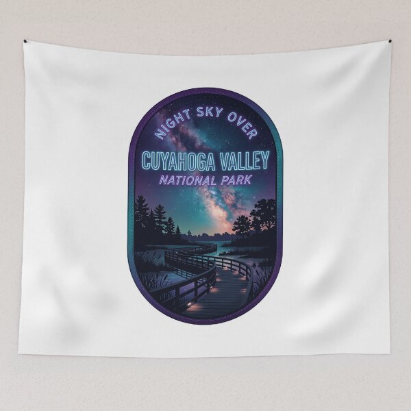 Item preview, Night Sky Over Cuyahoga Valley National Park Ohio Stargazing Outdoors Adventure designed and sold by Simsimah26Parks.