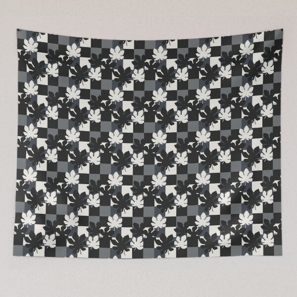 Item preview, Contemporary Abstract Fig Leaf Grid Pattern designed and sold by VelloomStore.