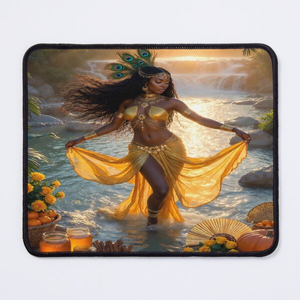 Item preview, “Oshun’s Golden Dance: River of Honey & Gold” designed and sold by RavenCrow444.