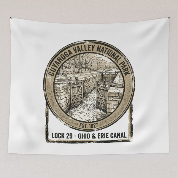 Item preview, Cuyahoga Valley National Park Lock 29 Ohio Erie Canal Est. 1827 National Parks History Traveler designed and sold by Simsimah26Parks.