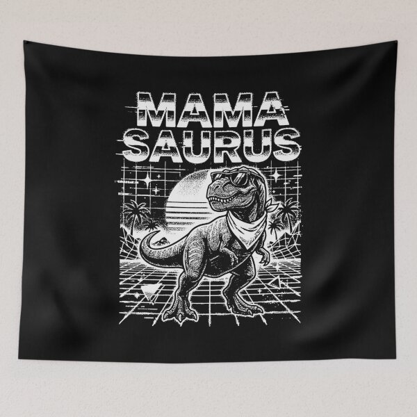 Item preview, Mamasaurus Retro Neon T-Rex Mom Dinosaur Funny Cool Mother's Day designed and sold by graphixpolash.