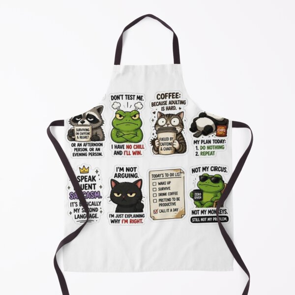 Item preview, Wild Animal Sticker Set – Cat, Bengal Tiger, Bear & Jackal Art Collection designed and sold by PrintWavePro.