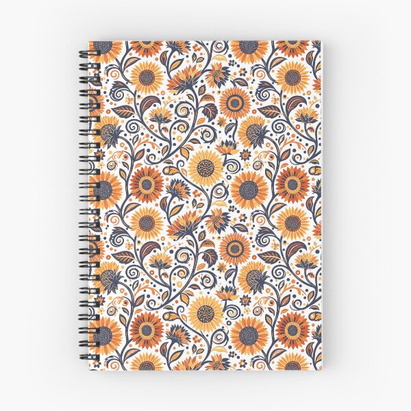 Item preview, Bold Folk Art Sunflower Seamless Pattern designed and sold by VelloomStore.