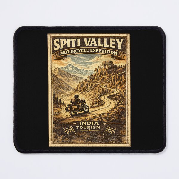 Item preview, Spiti Valley Motorcycle Expedition Vintage Travel T-Shirt | India Himalayan Road Trip Biker Design designed and sold by Globalcitytees.