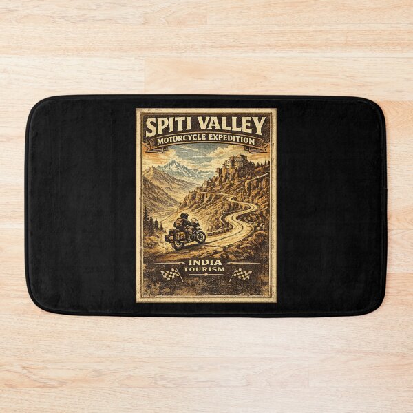 Item preview, Spiti Valley Motorcycle Expedition Vintage Travel T-Shirt | India Himalayan Road Trip Biker Design designed and sold by Globalcitytees.