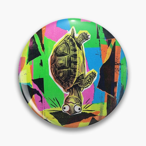 Item preview, SHELL YEAH! No.3: Upside Down Psychedelic Pop Art Turtle designed and sold by NO BEAVER NO PUNK.