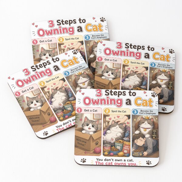 Item preview, 3 Steps to Owning a Cat designed and sold by konkapo00.