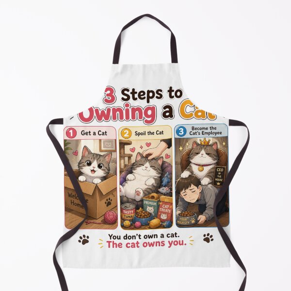 Item preview, 3 Steps to Owning a Cat designed and sold by konkapo00.