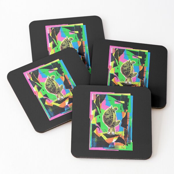 Item preview, SHELL YEAH! No.3: Upside Down Psychedelic Pop Art Turtle designed and sold by NO BEAVER NO PUNK.