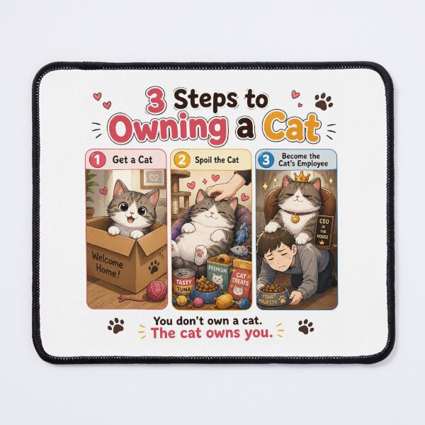 Item preview, 3 Steps to Owning a Cat designed and sold by konkapo00.