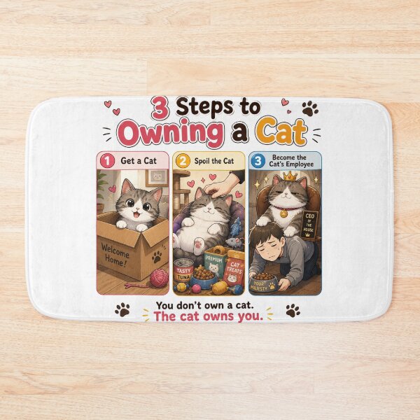 Item preview, 3 Steps to Owning a Cat designed and sold by konkapo00.