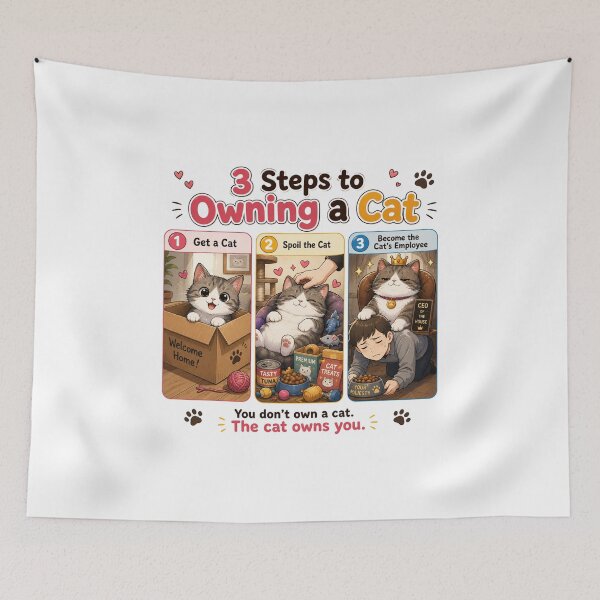 Item preview, 3 Steps to Owning a Cat designed and sold by konkapo00.