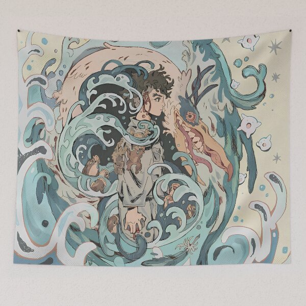 Item preview, Cute kawaii art boys [[herons]] go -%[ghiblis]%- on the aways  designed and sold by ITsdnelinn.
