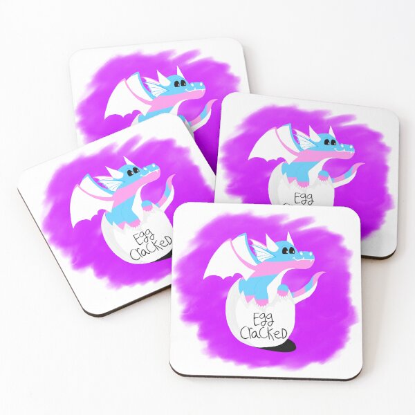 Item preview, Egg Cracked - Trans Dragon  designed and sold by gaydragongeek.