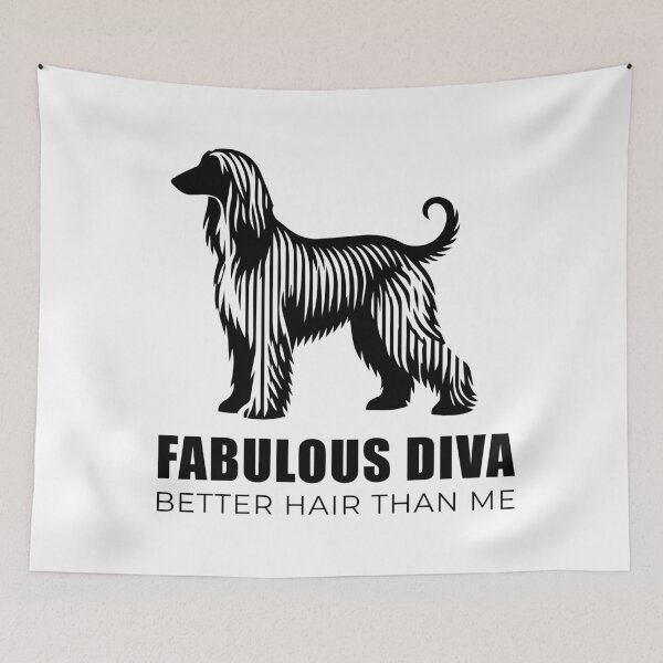 Item preview, Affie Silhouette - Minimalist Linear Afghan Hound designed and sold by Pfotenfaden.
