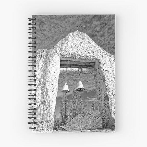 Item preview, Achango Chapel Bell Tower - Black and White Photo of Andean Architecture designed and sold by Keltoi-art.